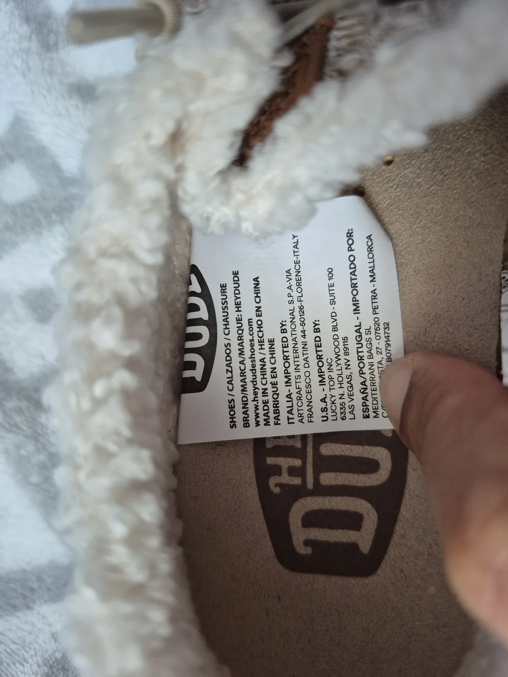 Hey Dude Kids Tan Woven Slip-On Shoes with Plush Lining